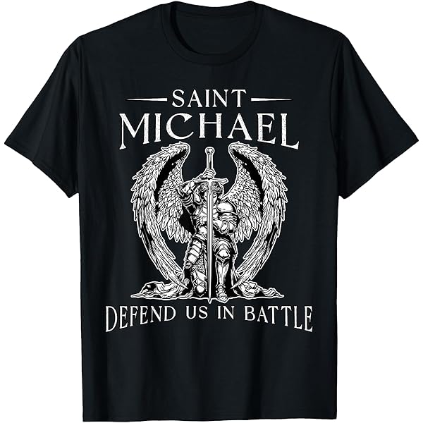 SAINT MICHAEL Tシャツ XL size Amazon.com: 7.62 Design Saint Michael 'Defend Us' Men's T